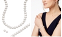 Macy's Cultured Freshwater Pearl Necklace (8-9mm), Stud Earrings (7mm) & Bracelet (8-9mm) Set in  14k Gold